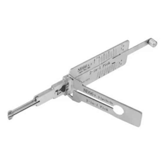 Original Lishi 2-In-1 Pick and Decoder NE66 (Anti-Glare)